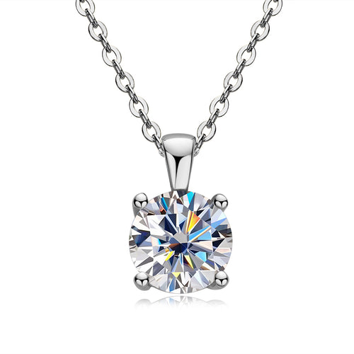 Heart Moissanite Necklace – Diamond-Like Sparkle, Elegant Gift for Her