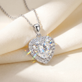 Moissanite Pendant Necklace – Diamond-Like Brilliance, Elegant Gift for Her