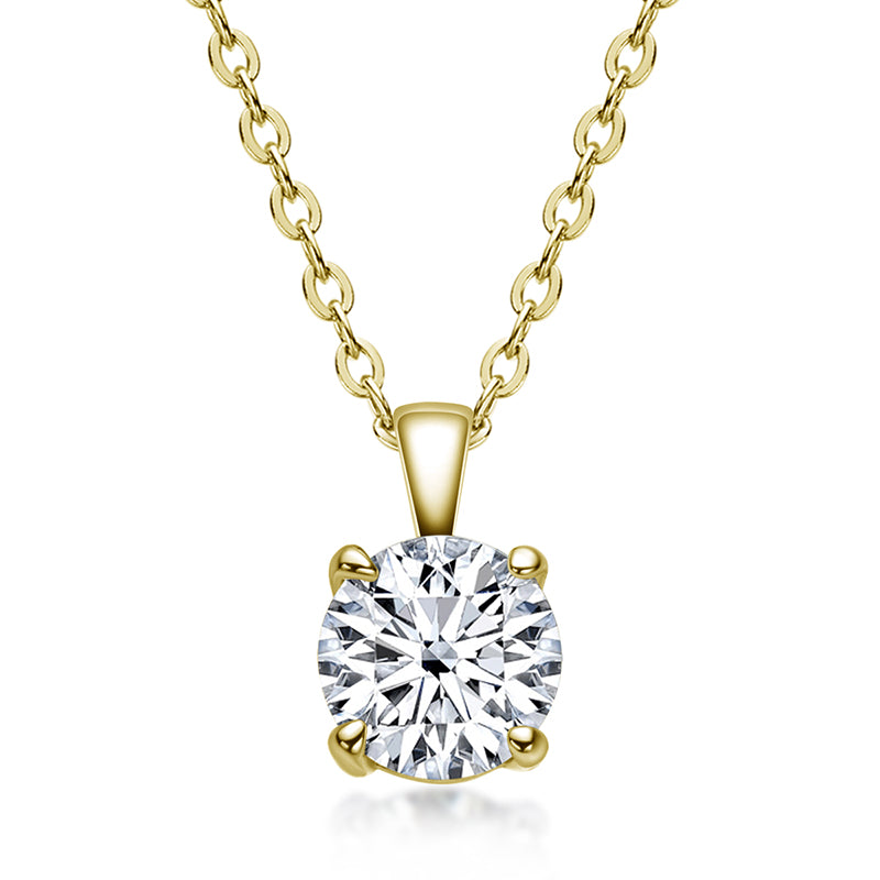 Heart Moissanite Necklace – Diamond-Like Sparkle, Elegant Gift for Her