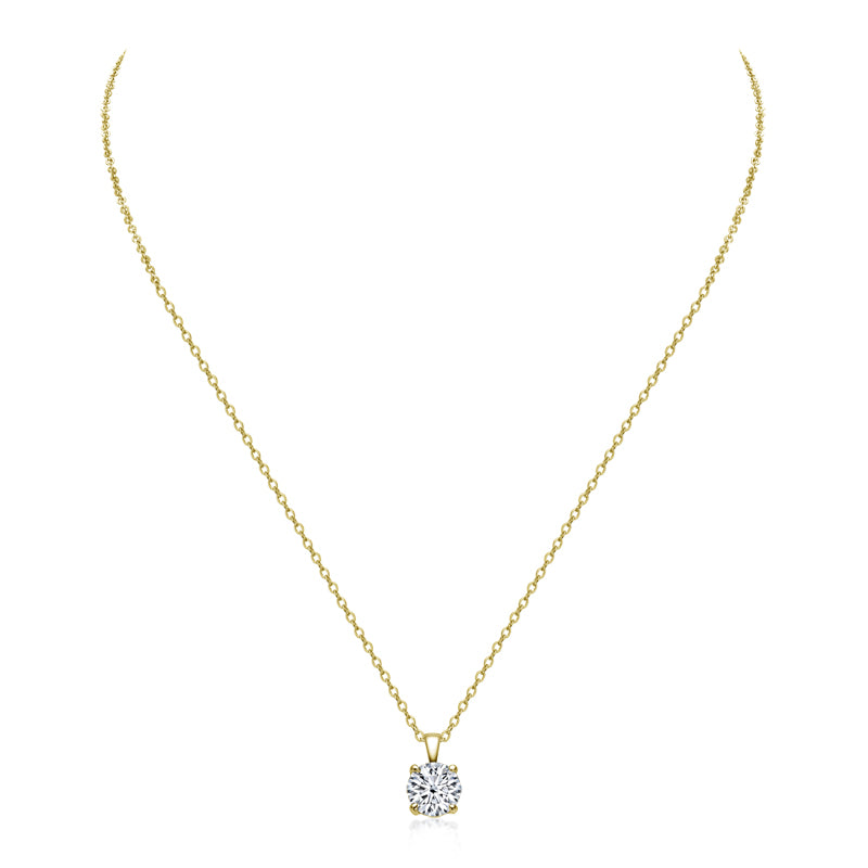 Heart Moissanite Necklace – Diamond-Like Sparkle, Elegant Gift for Her