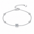 Vionarel 1CT D Color Moissanite Tennis Bracelet in 925 Sterling Silver