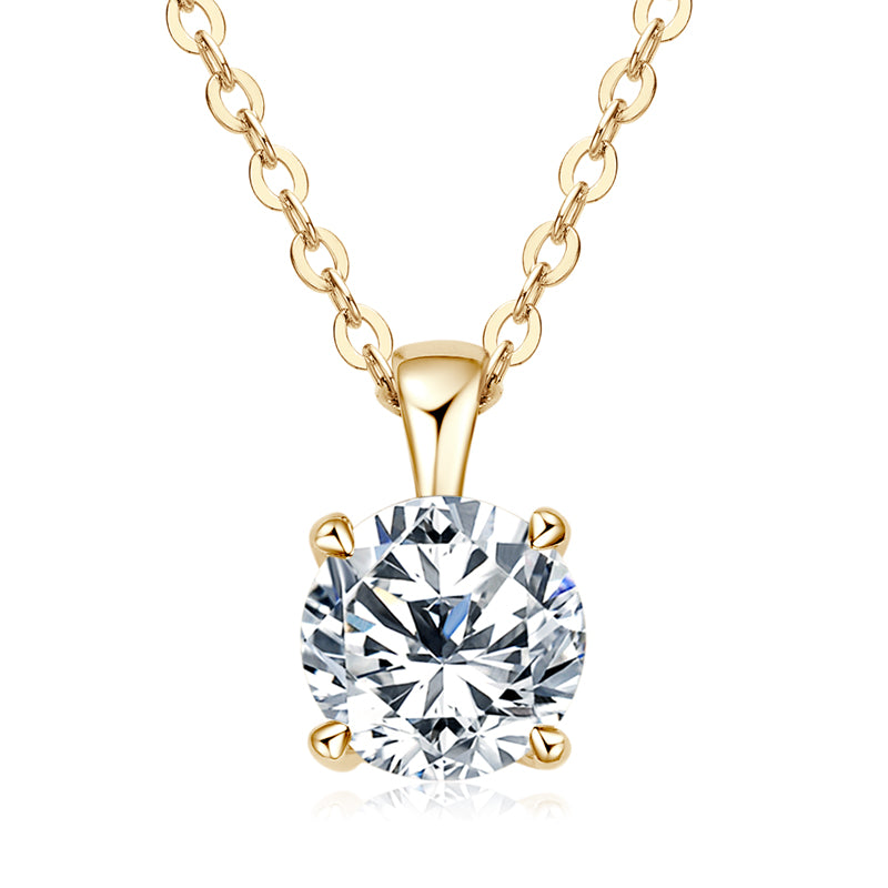 Heart Moissanite Necklace – Diamond-Like Sparkle, Elegant Gift for Her