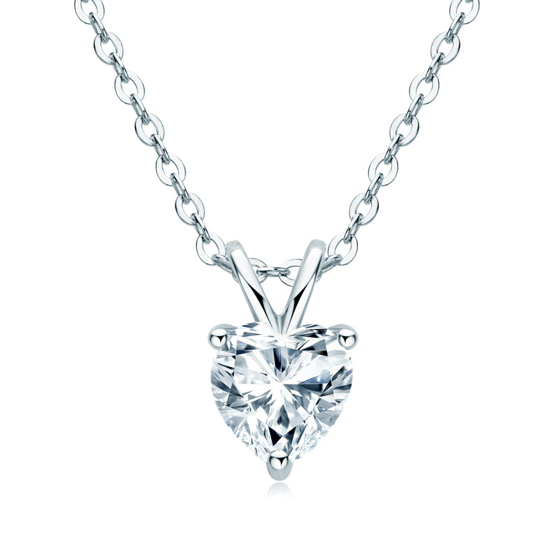 Moissanite Pendant Necklace – Brilliant Diamond-Like Sparkle, Elegant Gift for Her