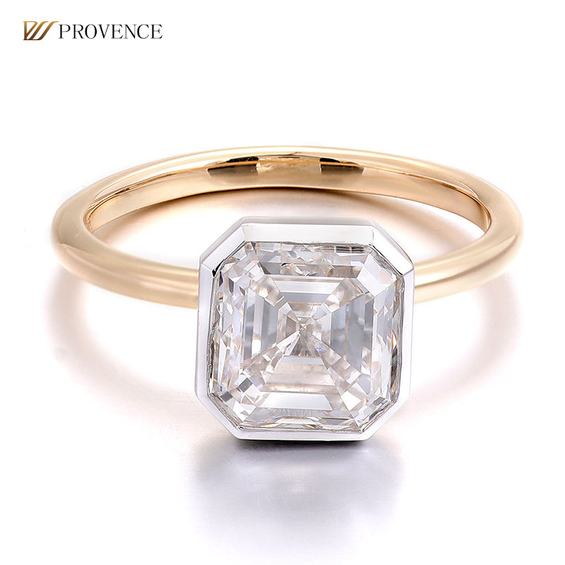 Asscher Cut Moissanite Ring – Custom Made for You